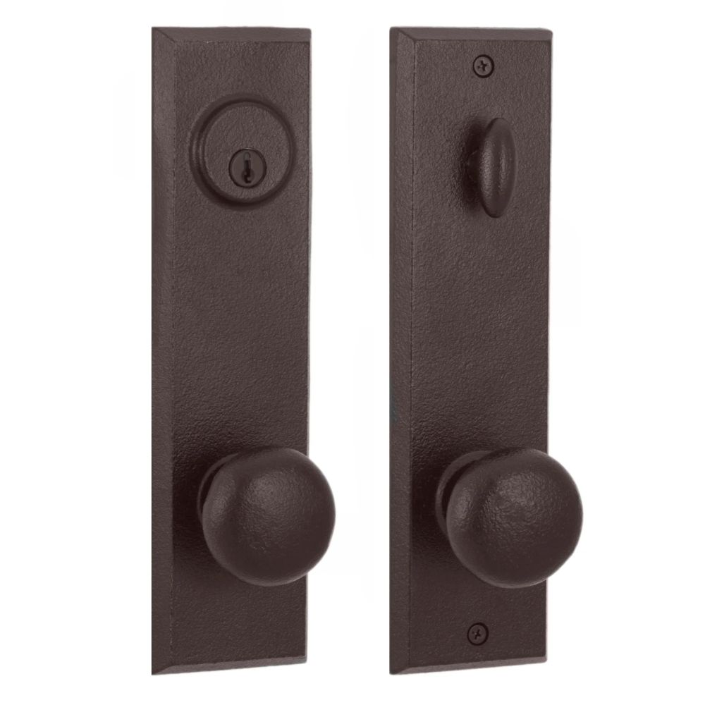 Weslock Braughton Single Cylinder Deadbolt Passage Handleset with Wexford Knob Weslock