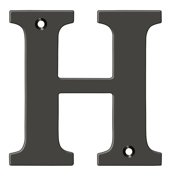 Deltana 4" Residential Letter H; Deltana