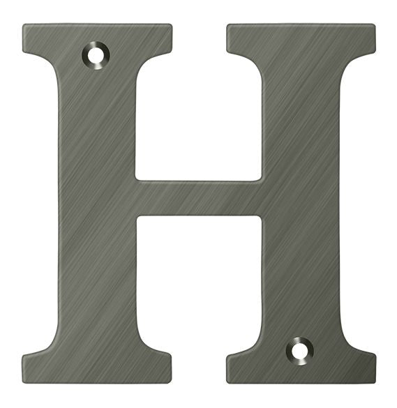 Deltana 4" Residential Letter H; Deltana