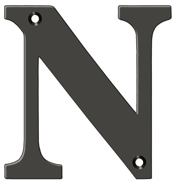 Deltana 4" Residential Letter N; Deltana