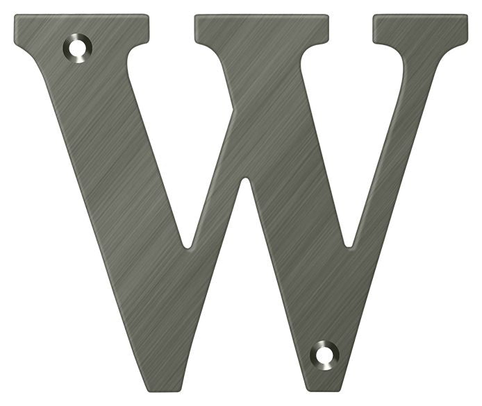 Deltana 4" Residential Letter W; Deltana