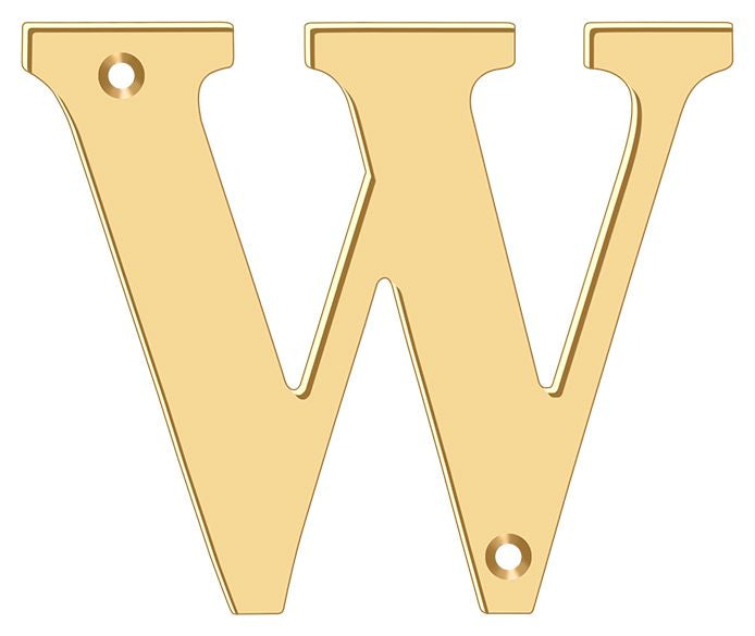 Deltana 4" Residential Letter W; Deltana