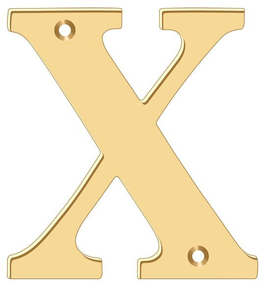 Deltana 4" Residential Letter X; Deltana