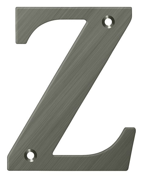 Deltana 4" Residential Letter Z; Deltana