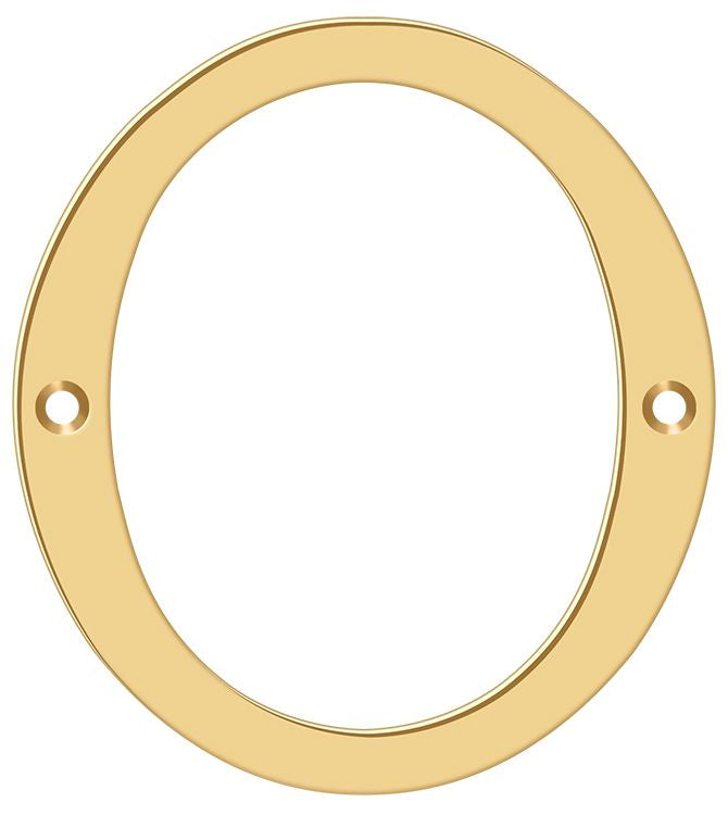 Deltana 6" Numbers; Solid Brass; Deltana