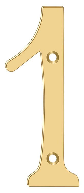 Deltana 6" Numbers; Solid Brass; Deltana