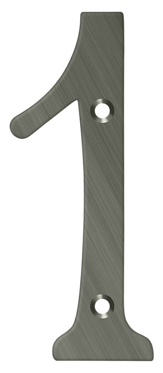 Deltana 6" Numbers; Solid Brass; Deltana