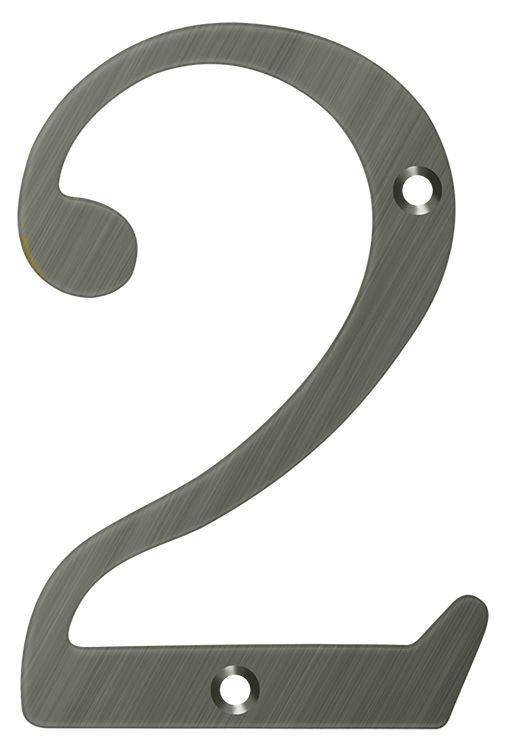 Deltana 6" Numbers; Solid Brass; Deltana