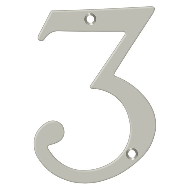 Deltana 6" Numbers; Solid Brass; Deltana