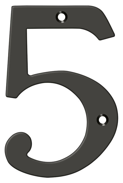Deltana 6" Numbers; Solid Brass; Deltana