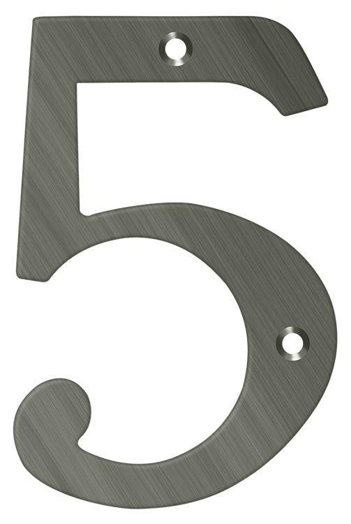 Deltana 6" Numbers; Solid Brass; Deltana