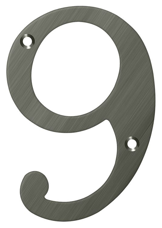 Deltana 6" Numbers; Solid Brass; Deltana