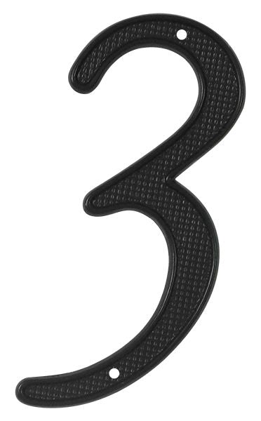 Deltana 4" Numbers; Zinc; Deltana