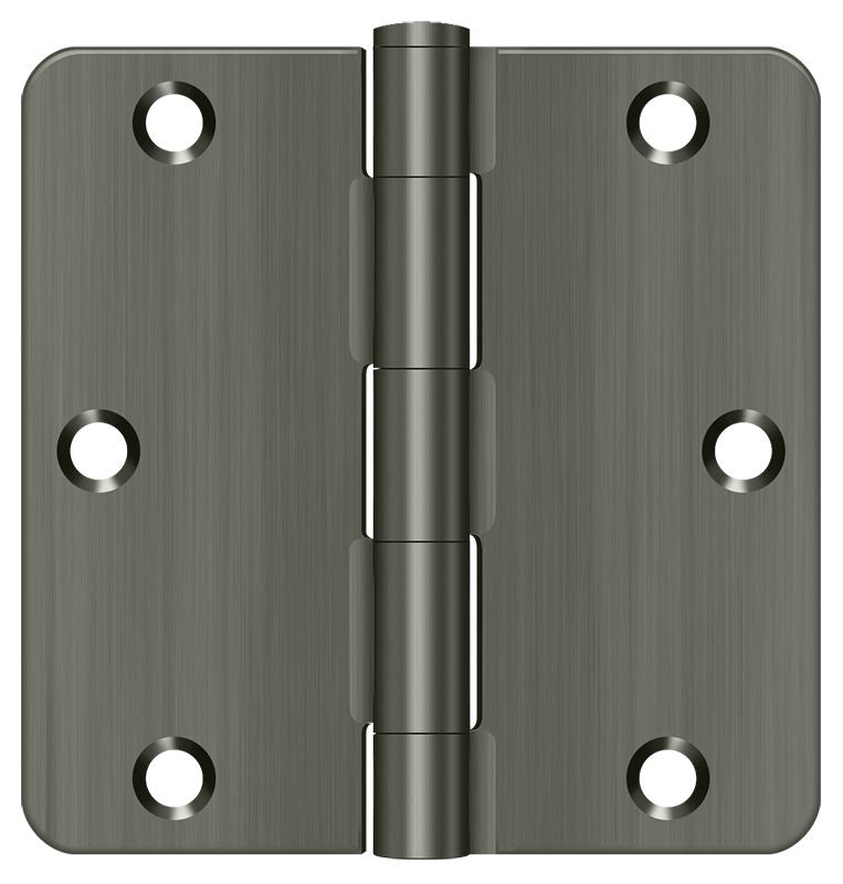 Deltana 3-1/2" x 3-1/2" x 1/4" Radius Hinge; Residential Thickness; Deltana