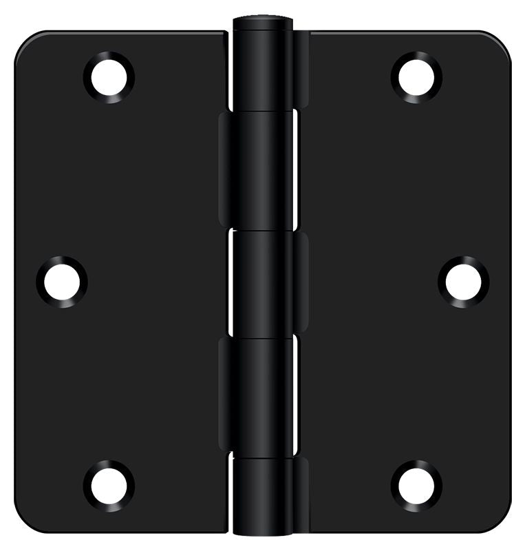 Deltana 3-1/2" x 3-1/2" x 1/4" Radius Hinge; Residential Thickness; Deltana