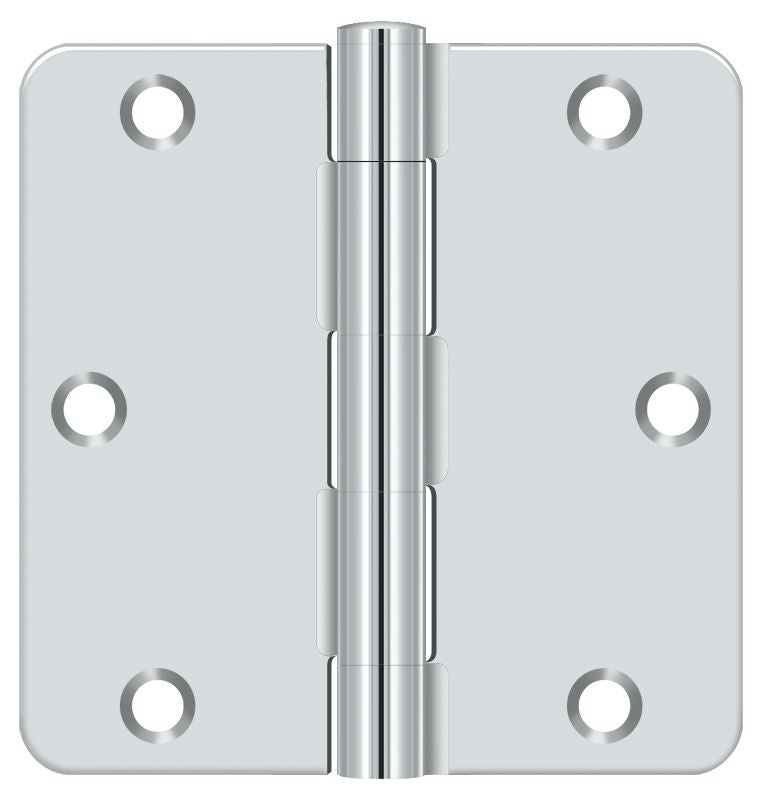 Deltana 3-1/2" x 3-1/2" x 1/4" Radius Hinge; Residential Thickness; Deltana
