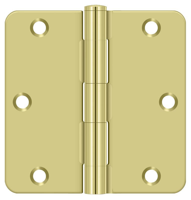 Deltana 3-1/2" x 3-1/2" x 1/4" Radius Hinge; Residential Thickness; Deltana