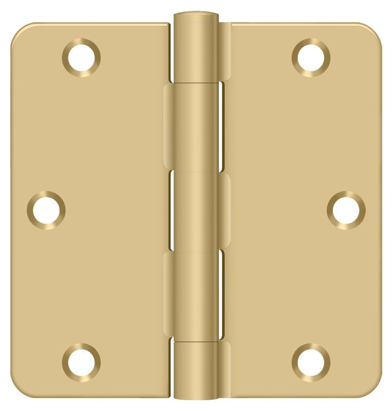 Deltana 3-1/2" x 3-1/2" x 1/4" Radius Hinge; Residential Thickness; Deltana