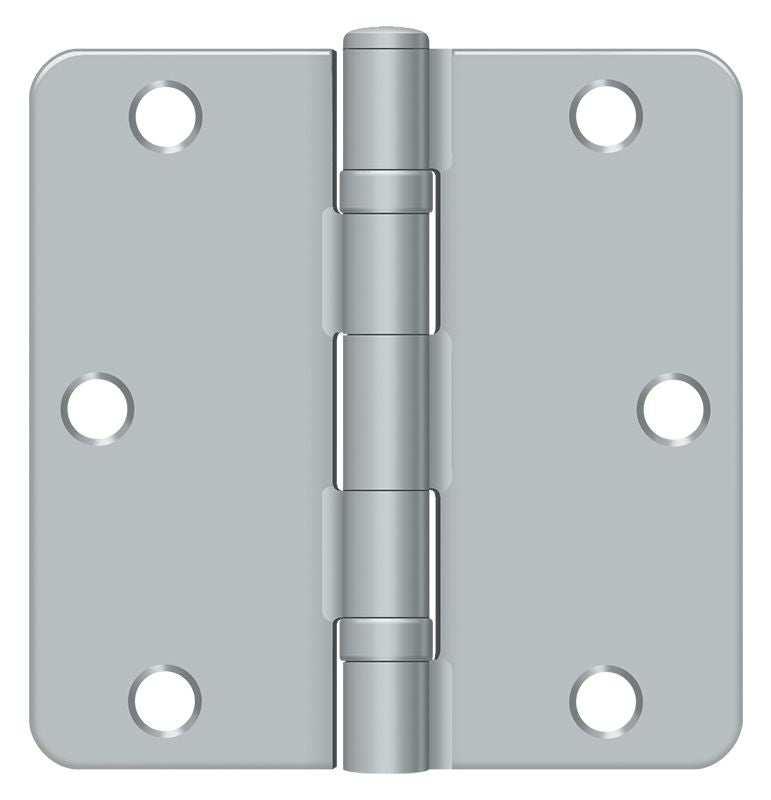 Deltana 3-1/2" x 3-1/2" x 1/4" Radius Hinge; Ball Bearing; Deltana