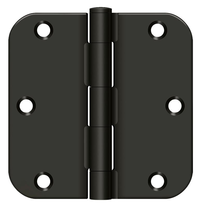 Deltana 3-1/2" x 3-1/2" x 5/8" Radius Hinge; Residential Thickness; Deltana