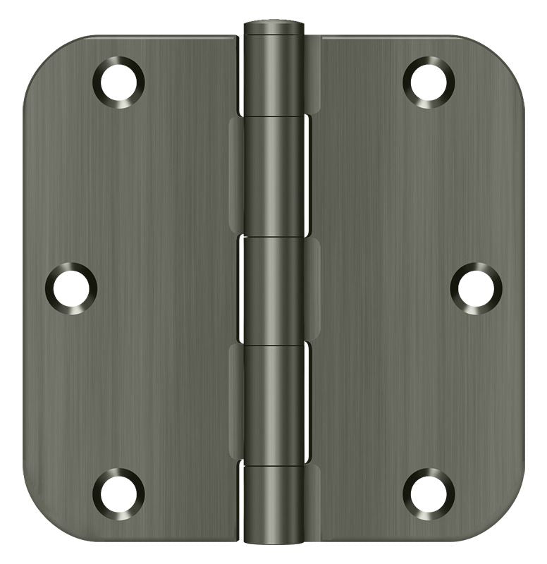 Deltana 3-1/2" x 3-1/2" x 5/8" Radius Hinge; Residential Thickness; Deltana