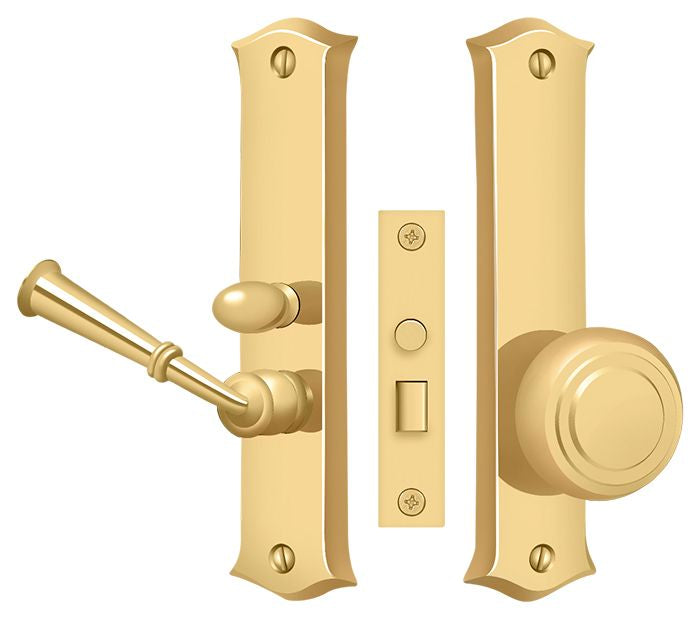 Deltana SDL688CR003 Storm Door Latch; Classic; Mortise Lock; Lifetime Brass Finish Deltana