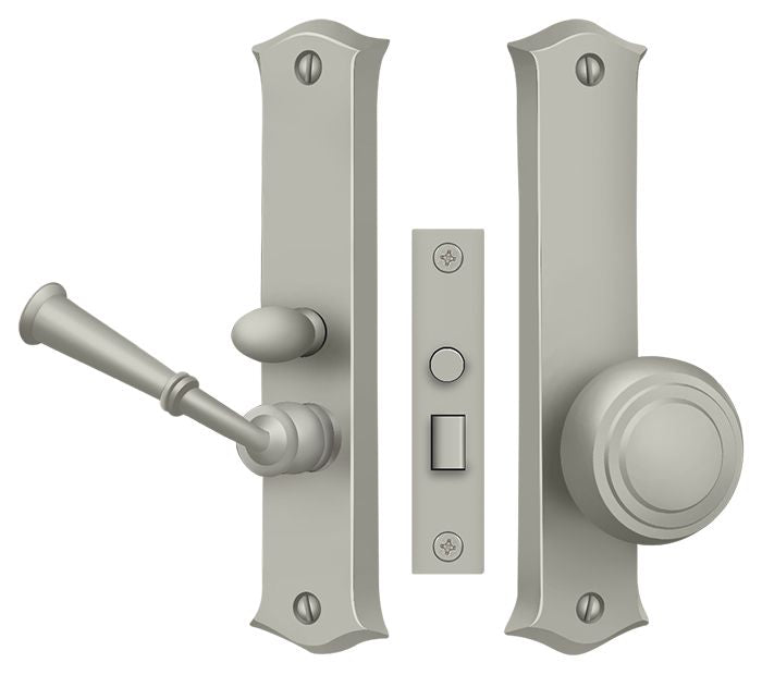 Deltana SDL688U15 Storm Door Latch; Classic; Mortise Lock; Satin Nickel Finish Deltana