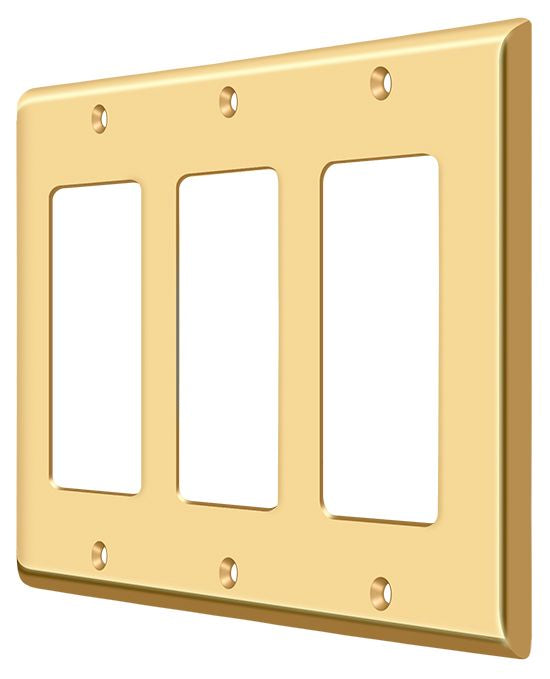 Deltana Switch Plate; Triple Rocker; Deltana