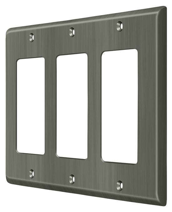 Deltana Switch Plate; Triple Rocker; Deltana