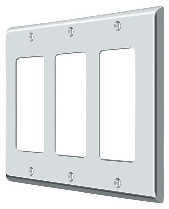 Deltana Switch Plate; Triple Rocker; Deltana