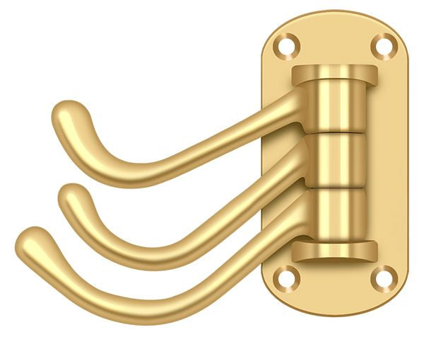 Deltana Triple Swivel Hook; Heavy Duty; 4" Projection; Deltana