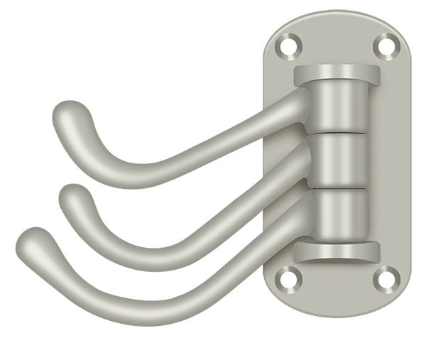 Deltana Triple Swivel Hook; Heavy Duty; 4" Projection; Deltana