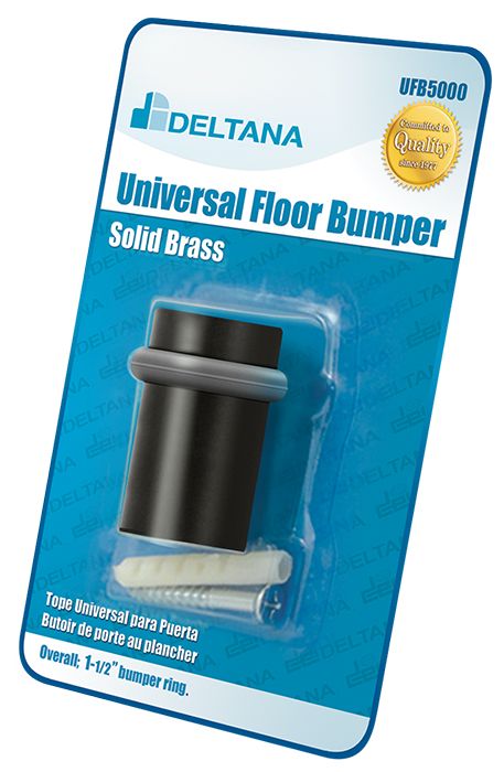 Deltana Universal Floor Bumper Blister Pack; 2"; Deltana