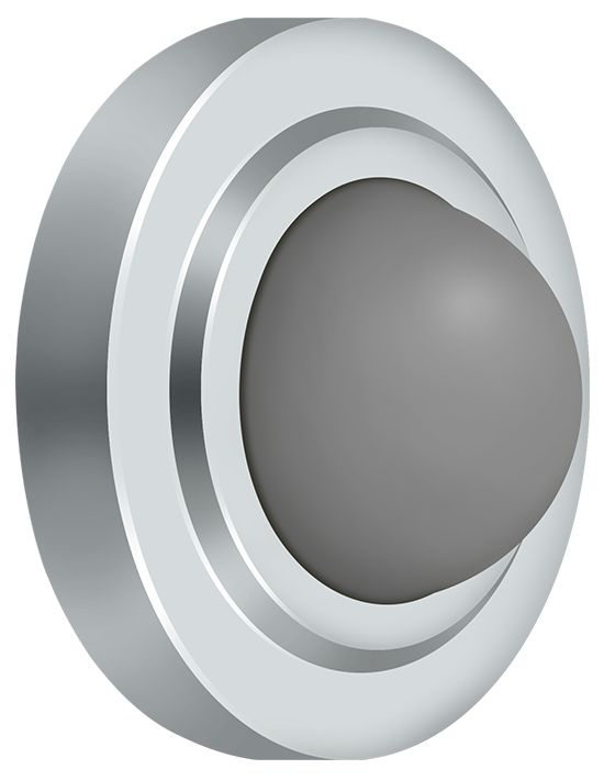 Deltana Convex Flush Bumper 2-3/8" Diameter; Deltana