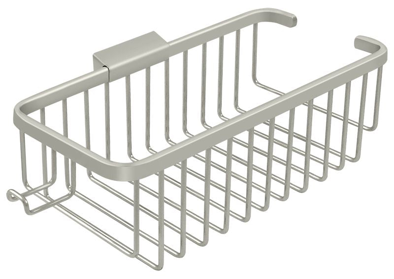 Deltana Wire Basket; 10" Rect/Shampoo with Hook; Deltana