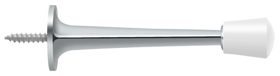 Deltana 3" Baseboard Door Bumper; Zinc Die-Cast; Deltana
