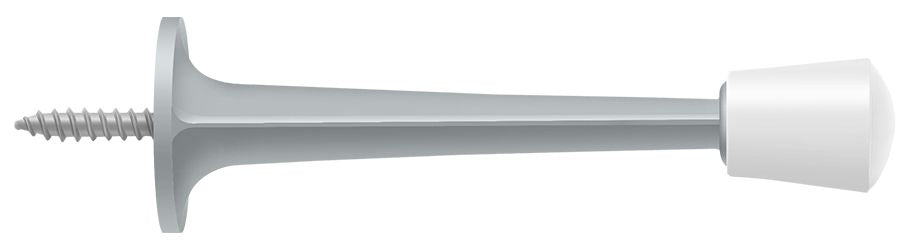 Deltana 3" Baseboard Door Bumper; Zinc Die-Cast; Deltana