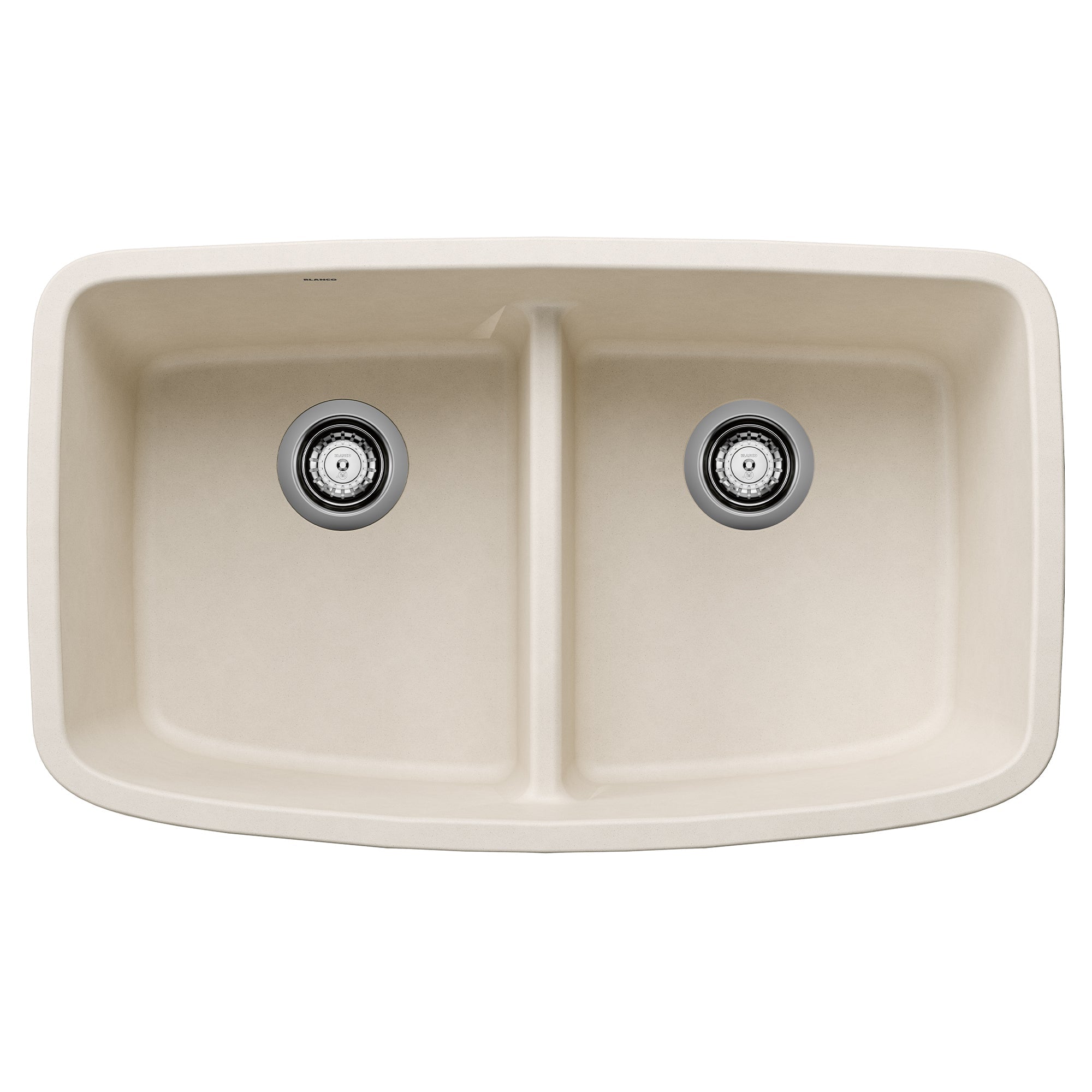 Blanco Valea SILGRANIT 32" 50/50 Double Bowl Undermount Kitchen Sink with Low Divide BLANCO