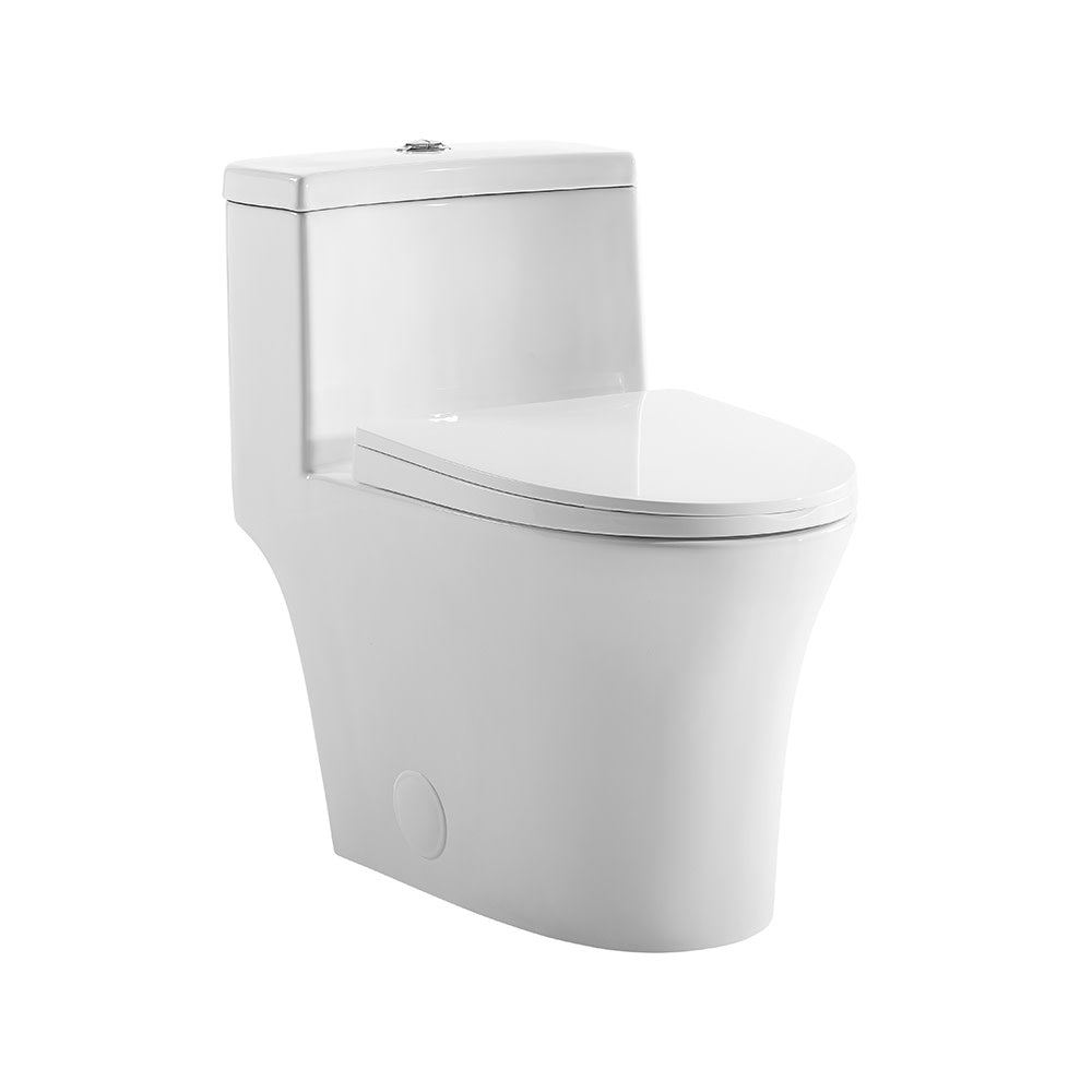 Swiss Madison Bastille One-Piece 12" Rough-in 1.1/1.6 GPF Dual Top Flush Elongated Toilet Swiss Madison
