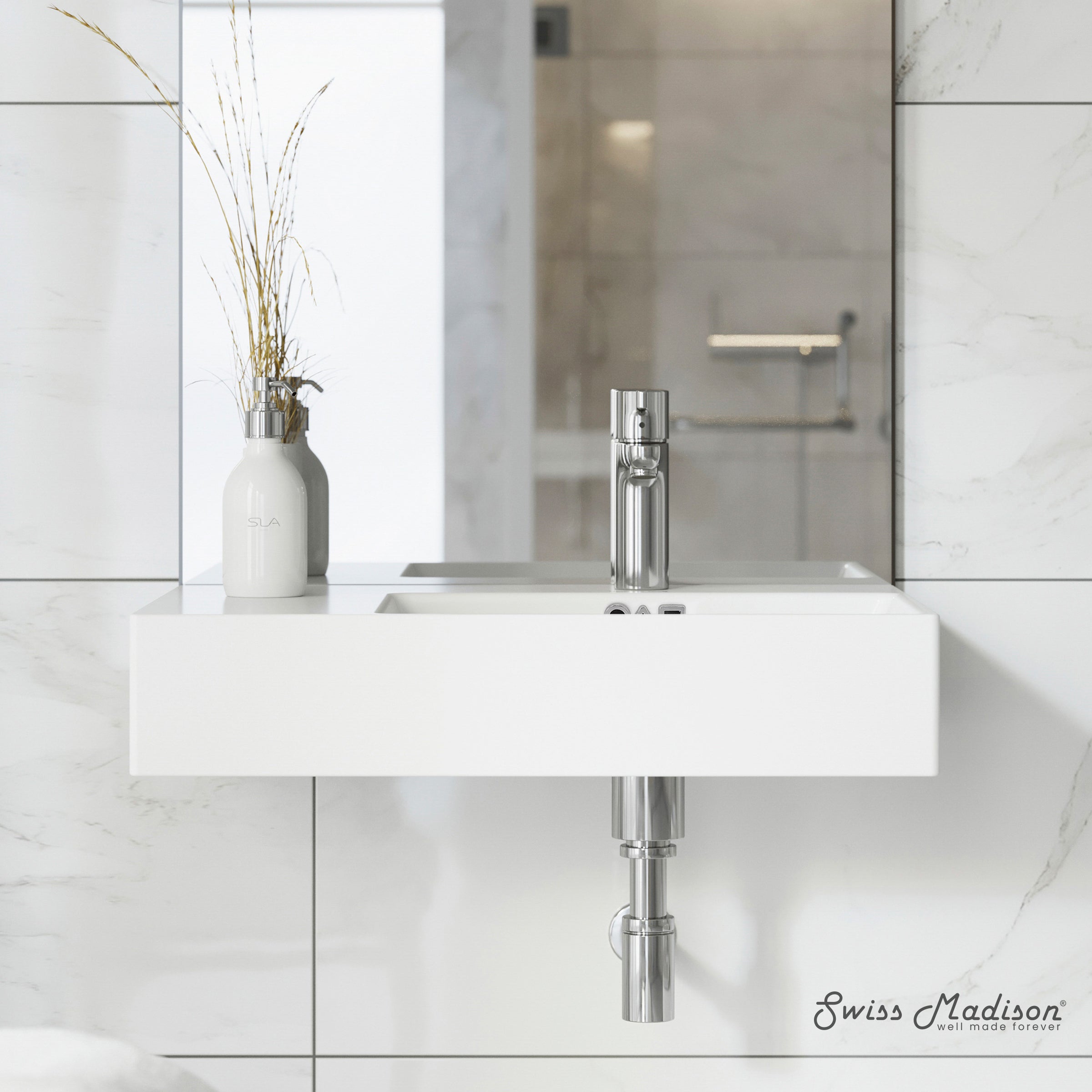 Swiss Madison St. Tropez 24 x 18 Ceramic Wall Hung Sink