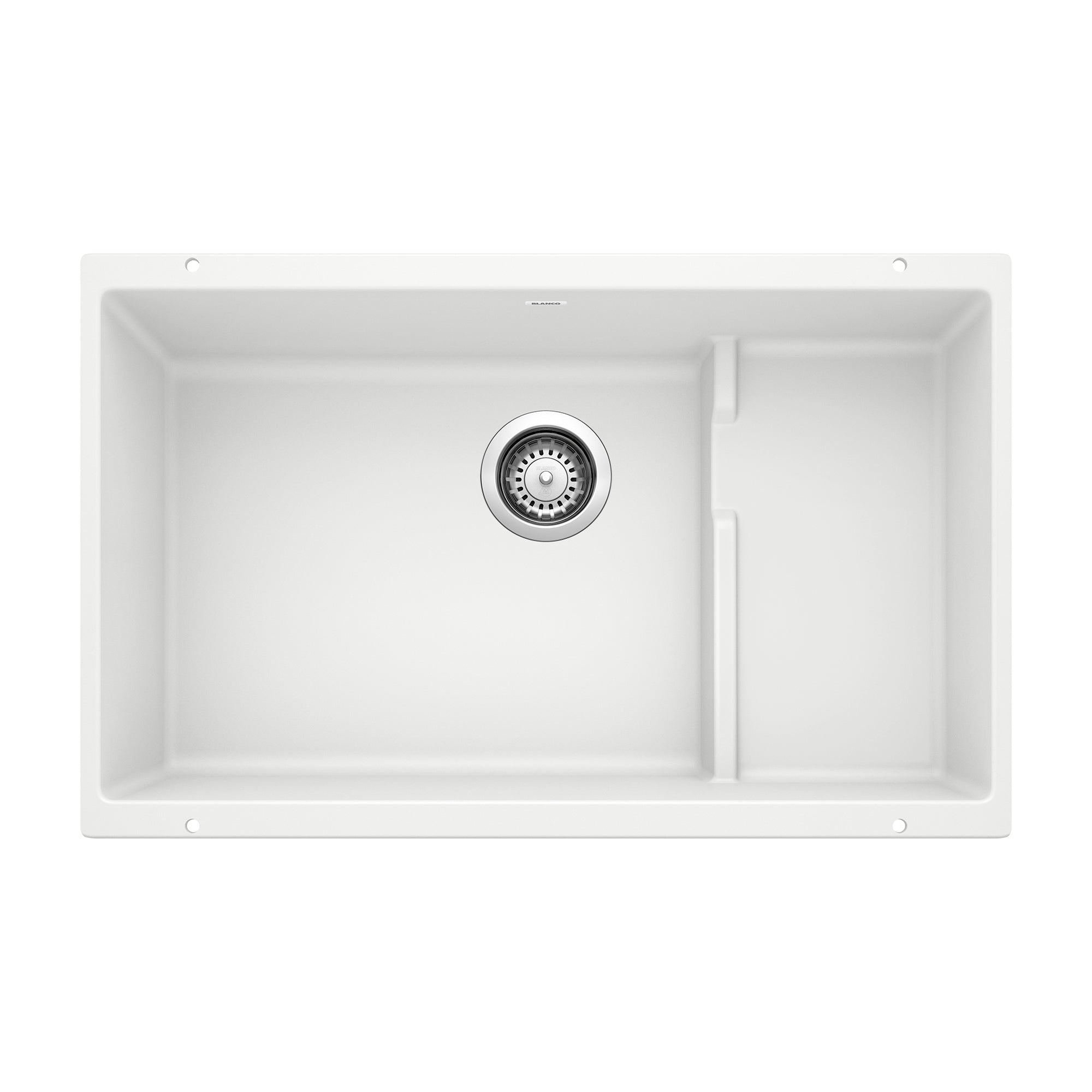 Blanco Precis Cascade SILGRANIT 29" Single Bowl Undermount Kitchen Sink with Colander Blanco