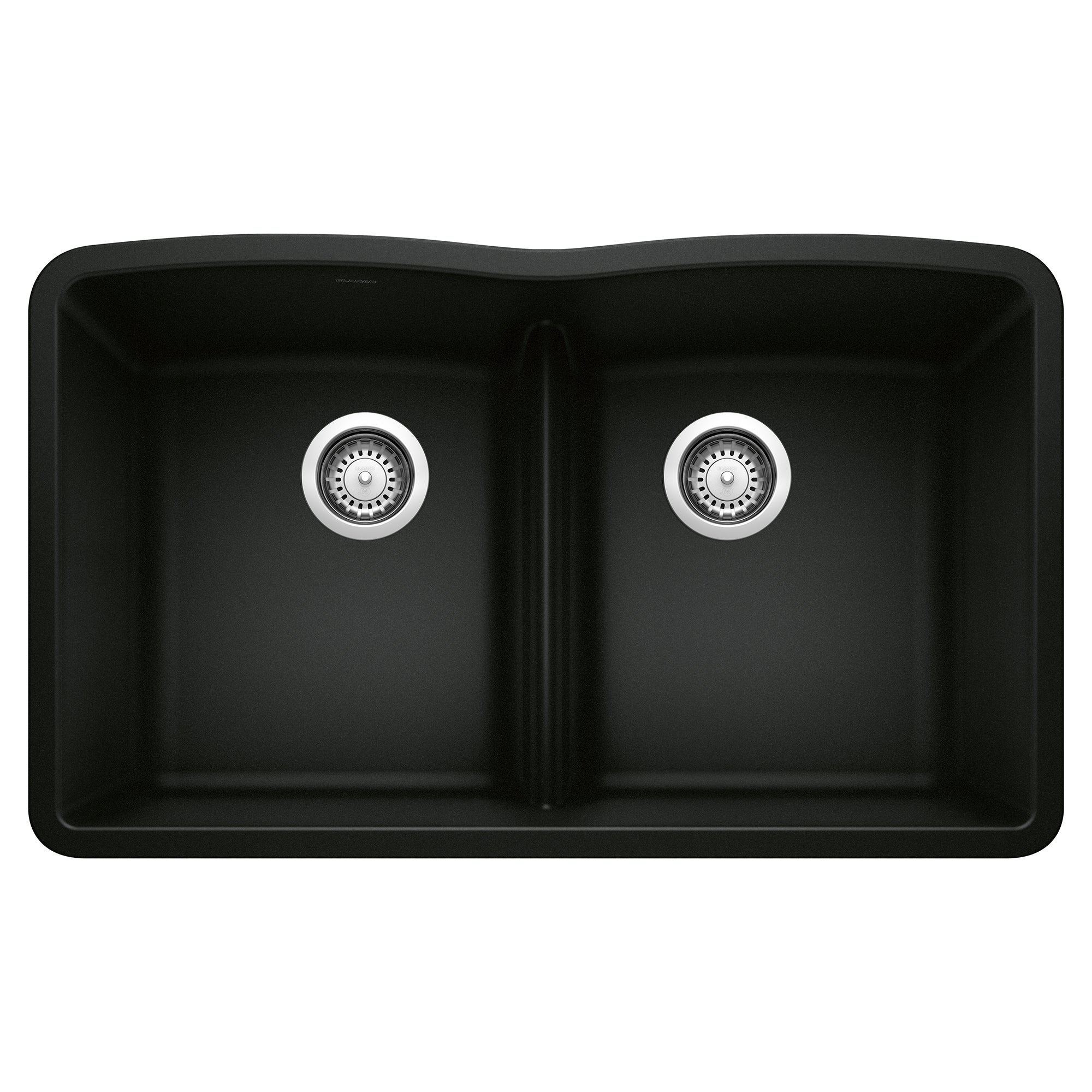 Blanco Diamond SILGRANIT 32" 50/50 Double Bowl Undermount Kitchen Sink with Low Divide Blanco