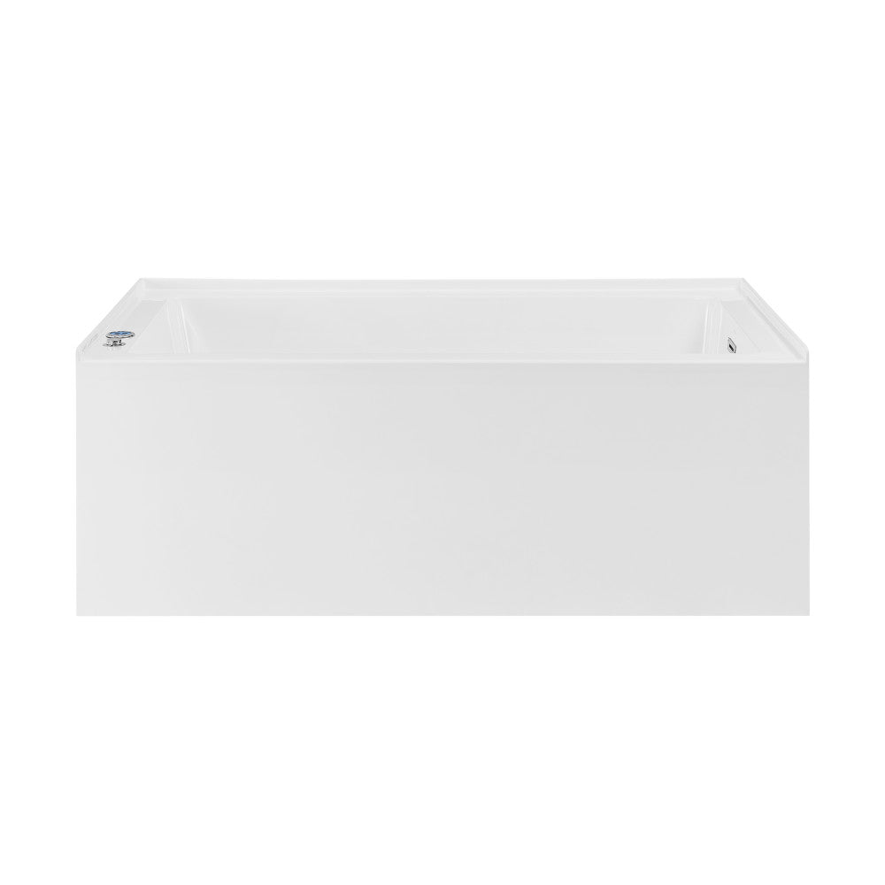 Swiss Madison Avancer 60" x 36" Rectangular Alcove Whirlpool Bathtub with Apron