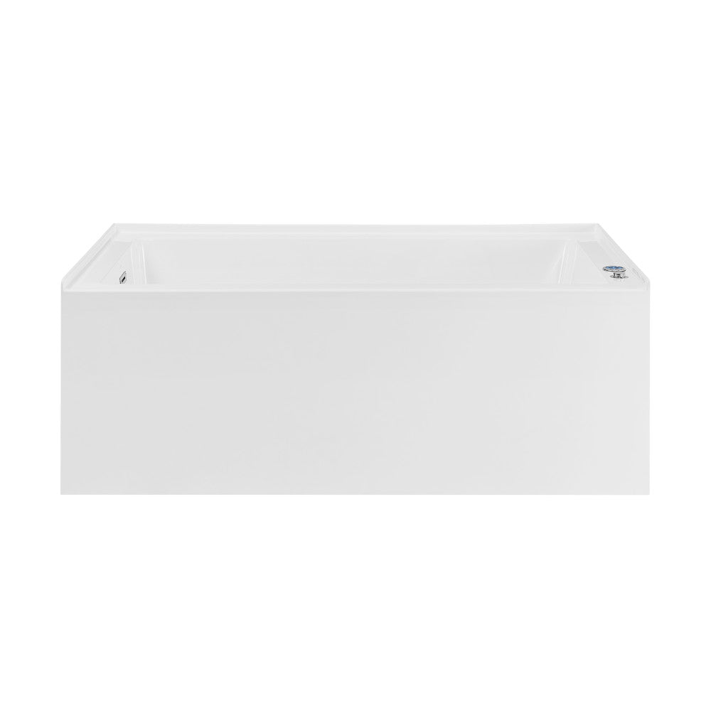 Swiss Madison Avancer 60" x 36" Rectangular Alcove Whirlpool Bathtub with Apron