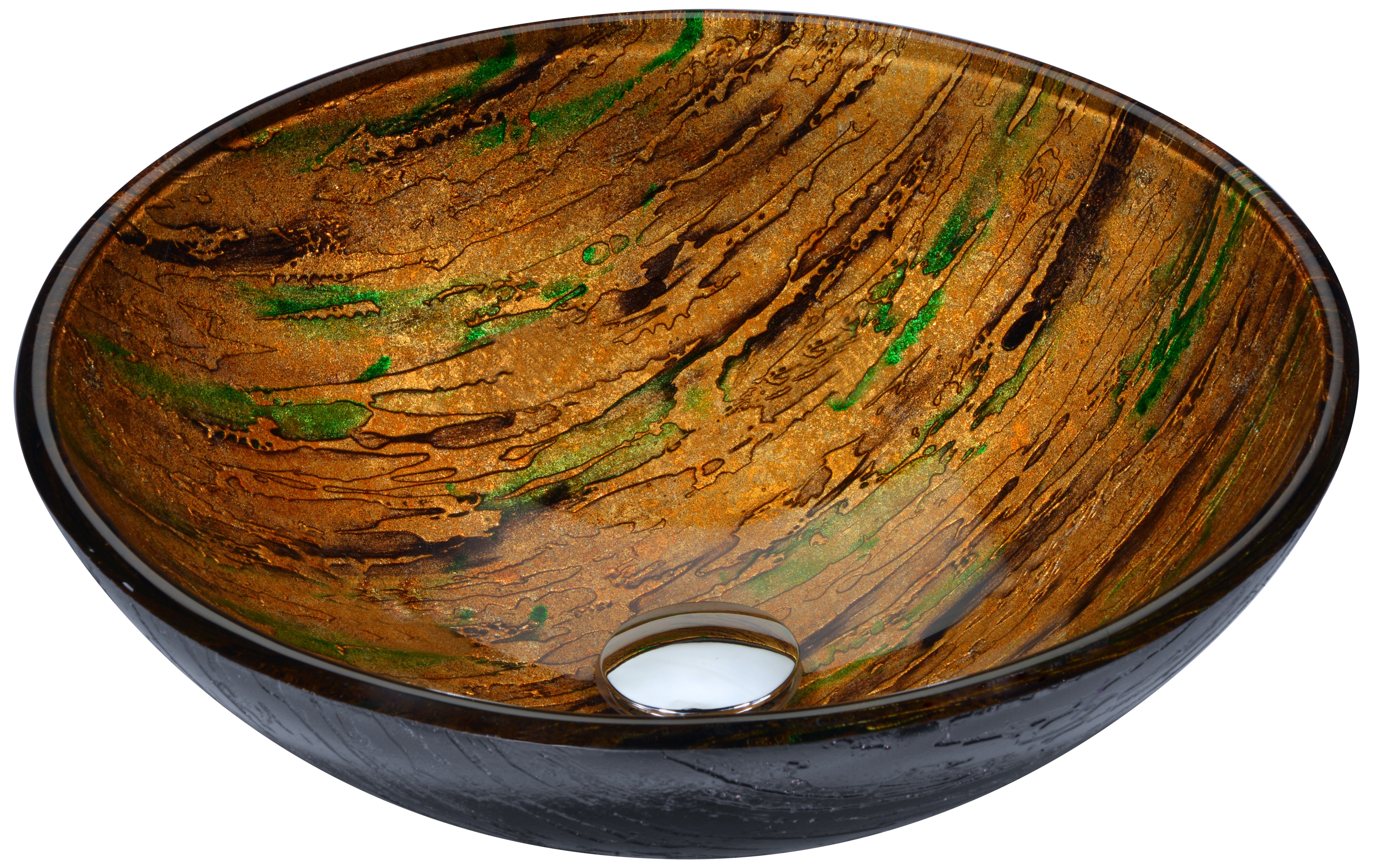 ANZZI Gwazeni Series Vessel Sink in Shifting Earth ANZZI