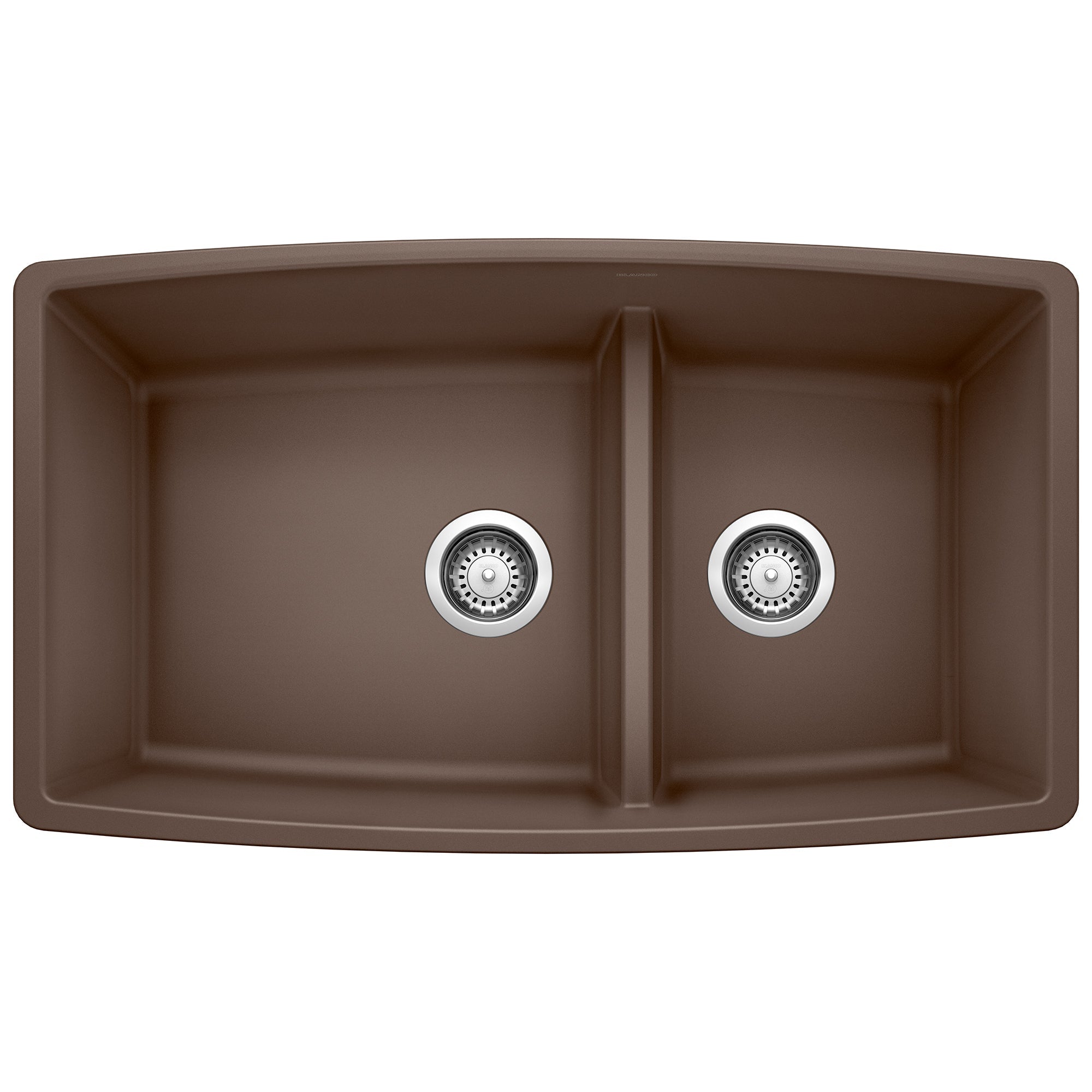 Blanco Performa SILGRANIT 33" 60/40 Double Bowl Undermount Kitchen Sink with Low Divide BLANCO