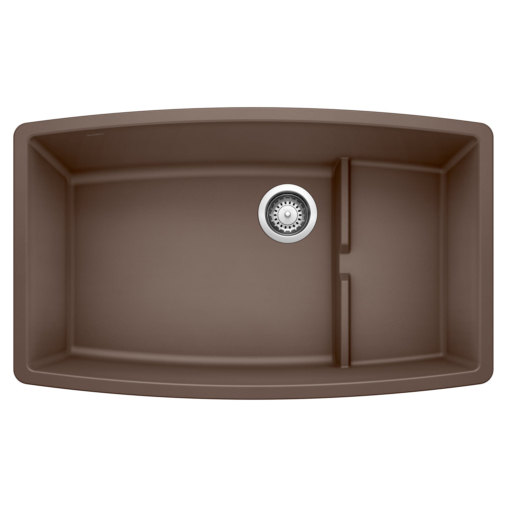 Blanco Performa Cascade SILGRANIT 32" Single Bowl Undermount Kitchen Sink with Colander Blanco