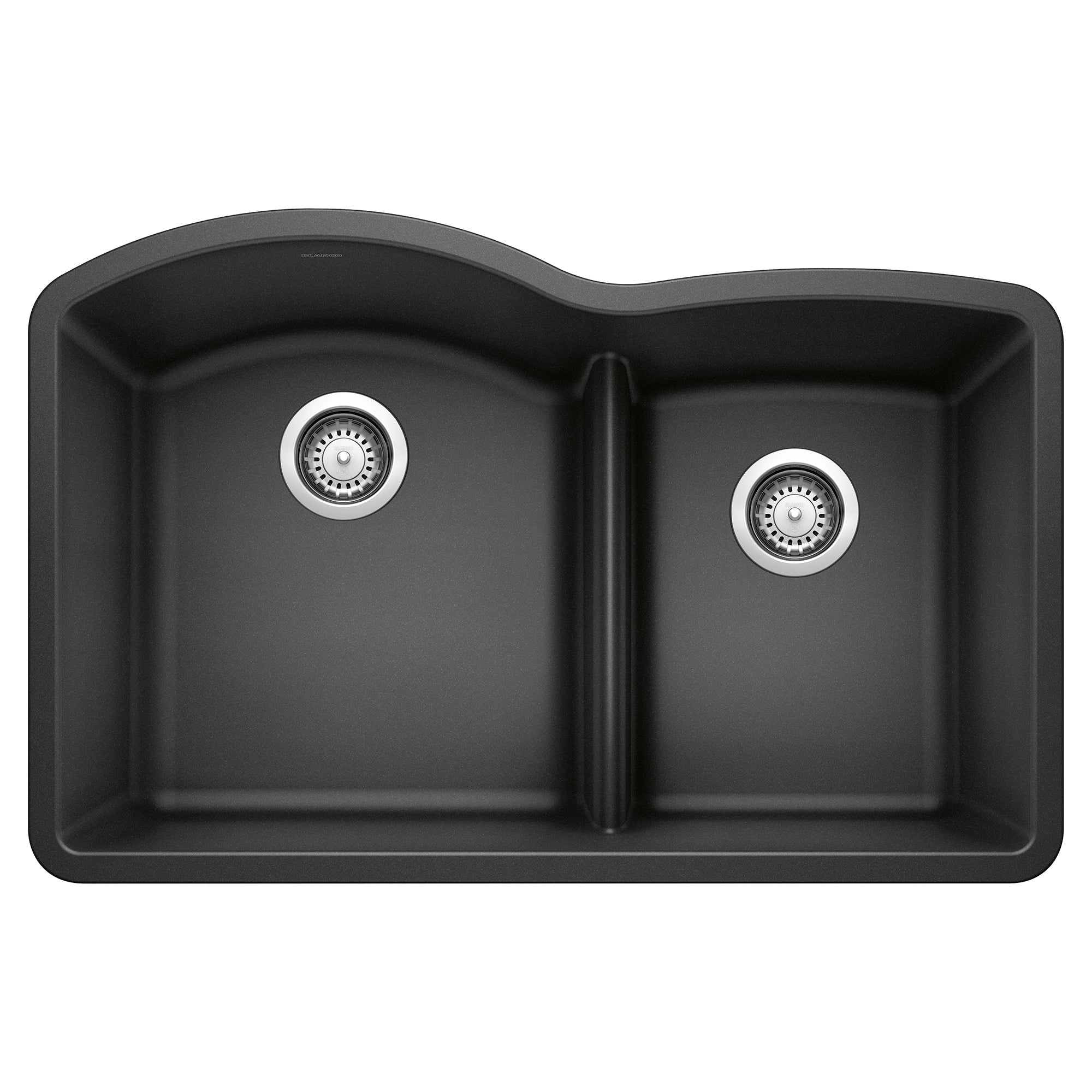 Blanco Diamond SILGRANIT 32" 60/40 Double Bowl Undermount Kitchen Sink with Low Divide BLANCO