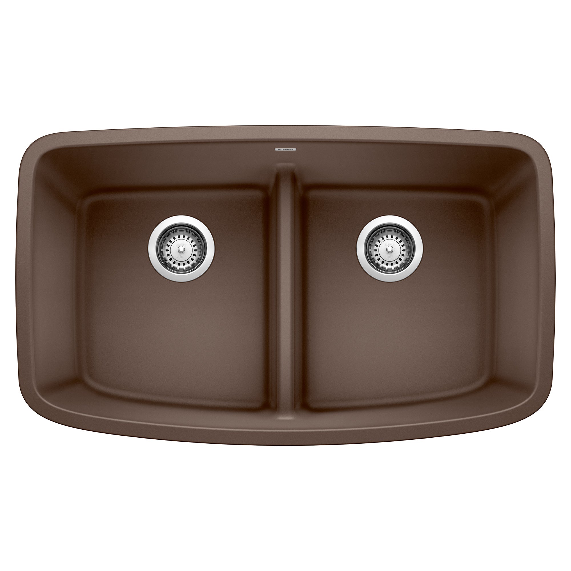 Blanco Valea SILGRANIT 32" 50/50 Double Bowl Undermount Kitchen Sink with Low Divide BLANCO