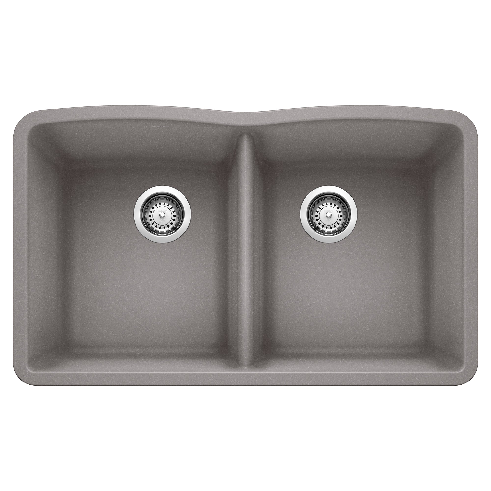 Blanco Diamond SILGRANIT 32" 50/50 Double Bowl Undermount Kitchen Sink Blanco